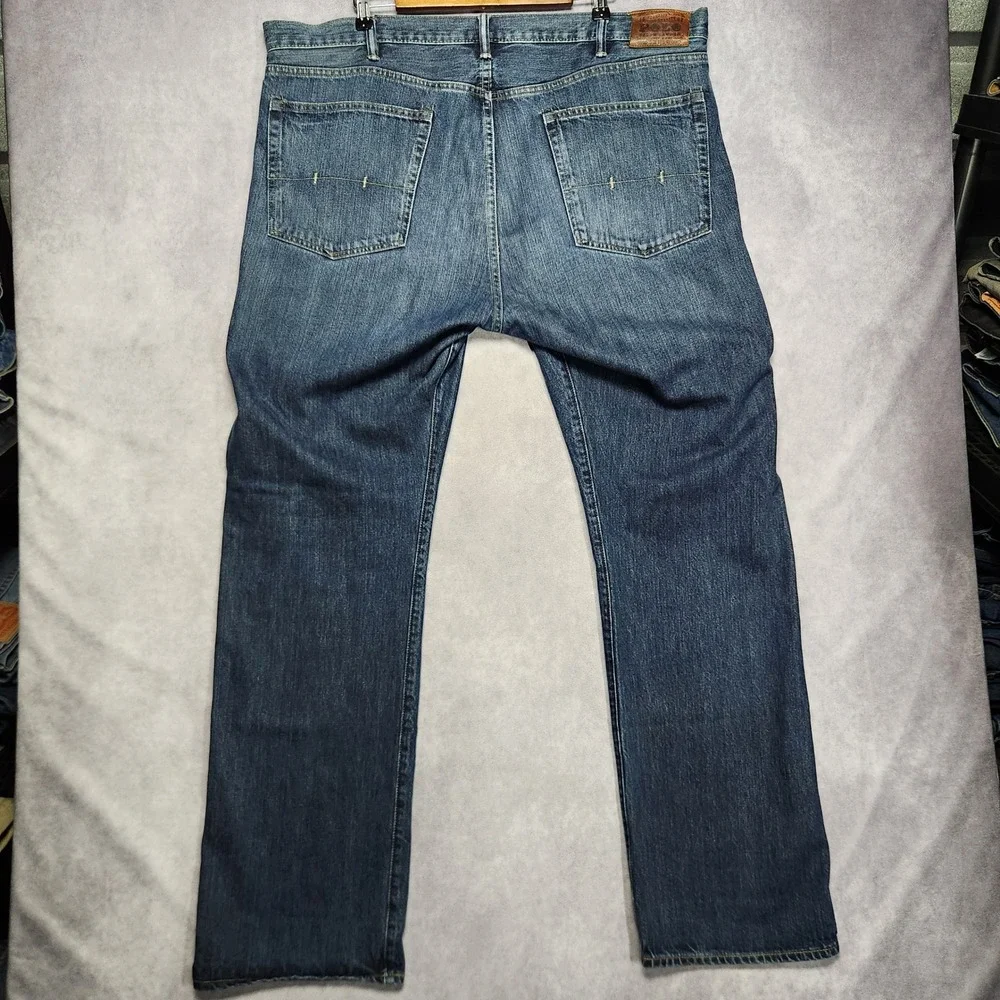 Polo Ralph Lauren Classic 867 Mens Blue Medium Wash Straight Leg Jeans 42x36